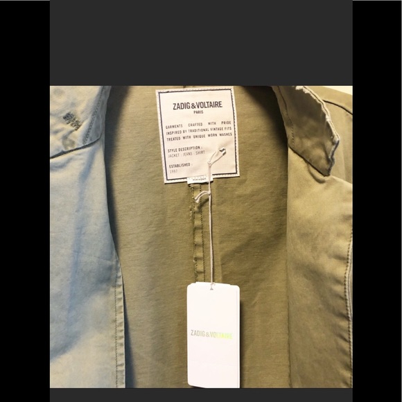 Zadig & Voltaire  Vladimir Military Jacket-NWT - Picture 7 of 16